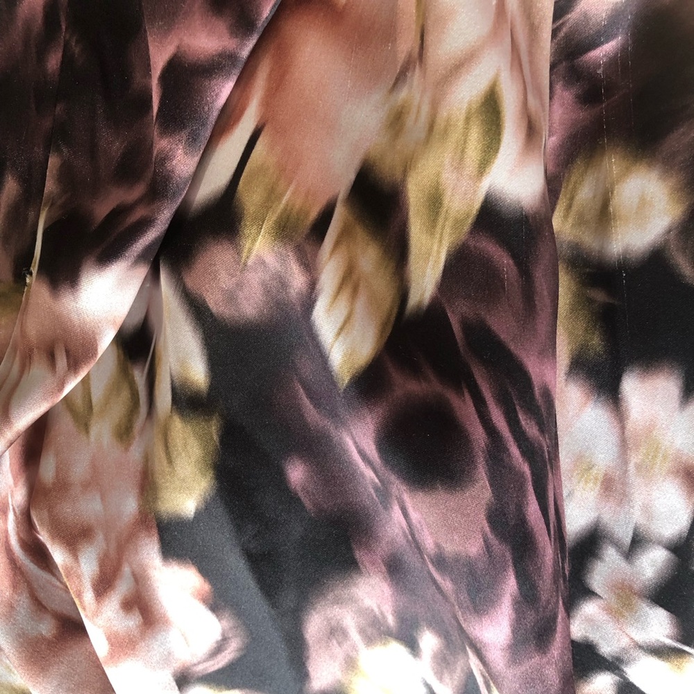 🤩💕 Sz8 Reformation The Collection Silk Pink on Black floral dress - Picture 13 of 15